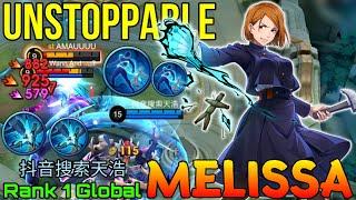 Powerful Marksman Melissa 100% Unstoppable Mode - Top 1 Global Melissa by 抖音搜索天浩 - Mobile Legends