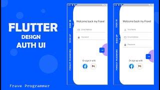 FLUTTER | AUTH UI | MODERN DESIGN UI | FLUTTER TUTORIAL