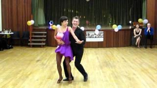 Simon & Vicky "Modern Jive alias Ceroc" display at Inspiration 2 Dance Ball London W14