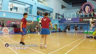 2024清晨盃羽球賽35夫妻B(劉璟洋/胡敬甜 vs Jacky Sai Ting Tang/Wing Yin Luk)