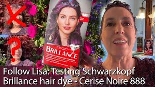  How to dye your hair - Testing - Cerise Noire - Schwarzkopf Brillance range // Follow Lisa