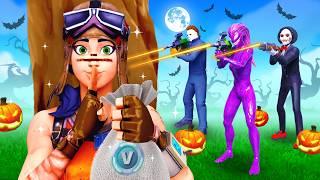 SEKRETNIE UKRYWAM SIĘ PRZED TRZEMA ŁOWCAMI HALLOWEEN w FORTNITE