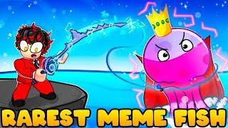 I Caught RAREST MEME FISH on Roblox Fisch (Spongebob Jellyfish)