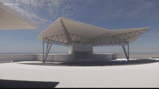 Could solar-powered aerial gondolas carry patrons to Macon Mall amphitheater?