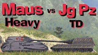 WOT Blitz Face Off || Maus vs JG. Pz. E 100