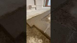 Стяжка под первый ряд газобетонных перегородок