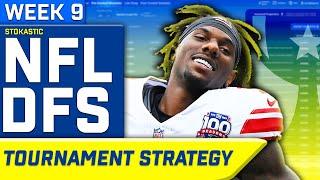 NFL DFS Sims Tournament Strategy Week 9 | NFL DFS Strategy