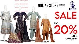 Rafia Ready-to-Wear Online store opening in Pakistan.