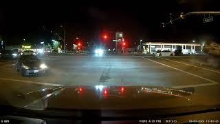 Dash cam footage of rollover crash on Main Street in Hesperia