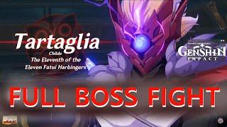 [Hiame] Childe Tartagalia full boss fight || Genshin Impact