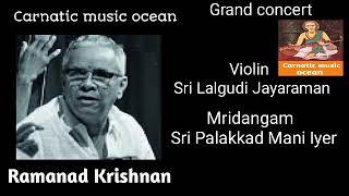 Ramanad Krishnan rare concert with palaghat Mani iyer