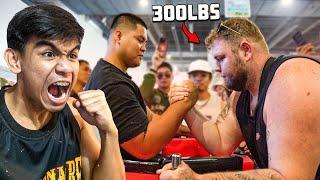 ARM WRESTLER VS INFLUENCERS!! - WINS P10,000