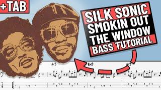 Smokin Out the Window - Silk Sonic (Bass Lesson with TAB)