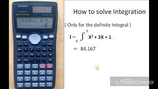 How to solve the Integration in calculator | Casio fx991 MS | The calculator King