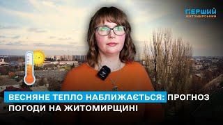 Весняне тепло наближається: прогноз погоди на Житомирщині