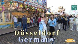 Düsseldorf" Germany in Summmer Juni 2023, City Walking Tour Around Famous Places [4K Ultra HD 60FPS]