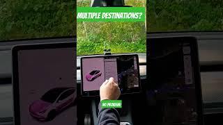 Tesla Tip: Multi-Stop Trip Planning! ️#shorts #tesla #modely #roadtrip #modely