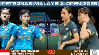 Ketat!!! Lanny Tria/Siti Fadia bertarung sengit dengan ganda Taipei "Hsu/Lin" | Badminton PMO25