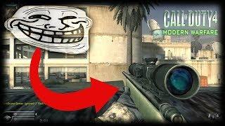 402THUNDER402 Best Class Setup For Trolling Snipers In Call Of Duty Multiplayer! COD4 AK74U Gameplay