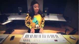 CeCe G In The Studio Making A Beat!