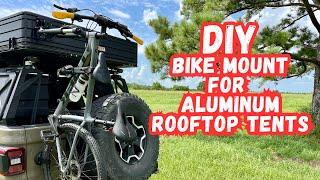 DIY Bike Mount for Aluminum Shell Rooftop Tents