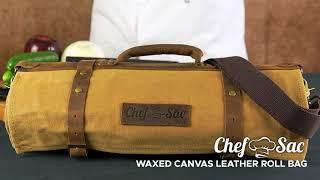 Leather Knife Roll | Chef Sac - Best Knife Bags for Culinary Mavericks | Chef Knife Roll for Knives