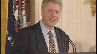 Pres. Clinton at Natl. Awards for Science and Technology (1996)