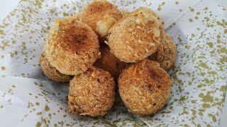 Boulettes de POLENTA et FROMAGE pour un  APÉRO avec une cuisson au four/Polenta con formaggio