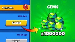 I won 1 million gems in Brawl Stars