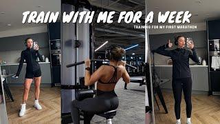 TRAIN WITH ME FOR A WEEK | My marathon training split | 6 day workout week