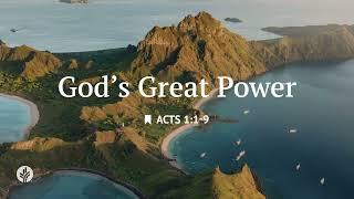 God's Great Power | Audio Reading | Our Daily Bread Devotional | May 29, 2025