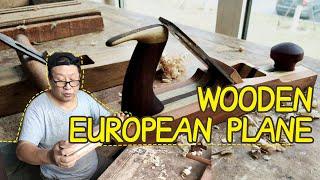 爸比铁铁用木头手工制作一把欧式刨子Make a wooden european plane【爸比铁铁Daddy Tietie】