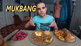 МУКБАНГ ФИЛЕ ГОРБУШИ / БИТОЧИК ИЗ ТРЕСКИ / ГРЕЧКА / ПИРОЖНЫЕ / ОБЖОР / EATING MUKBANG ASMR АСМР 먹방