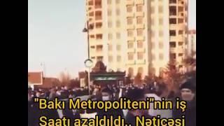 Metronun iş saatı azaldıldı, nəticəsi isə bu oldu-İNsanlar metronun qarşısına toplaşdı-VİDEO