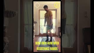 How to bent over row with resistance bands