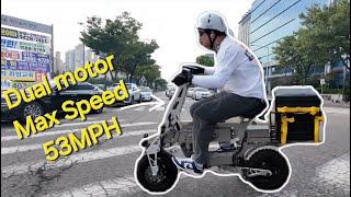 Ebike for delivery WEPED miniMONG Dual Final Test / 배달 전기자전거 미니벨로 위페드 미니몽 듀얼