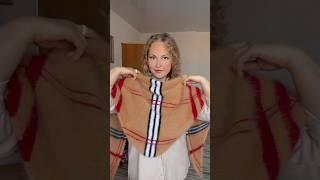 Трендовый платок в стиле Burberry, заказы принимаю на декабрь. Контакты для заказа на моем канале