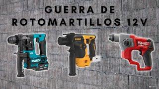 Guerra de Rotomartillos 12V #Makita vs #DeWalt vs #Milwaukee