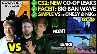 CS2 Operation: NEW CO-OP Mission Leaks, FACEIT's Pro Player BAN WAVE, s1mple vs m0NESY & NiKo