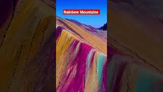 Rainbow mountains #shortsvideo  #rainbowmountain