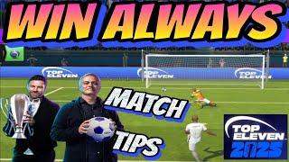 5 Must steps to win matches convincingly in Top Eleven 2025