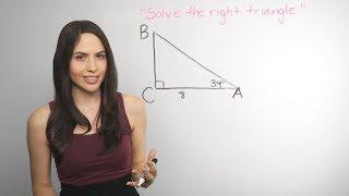 Trigonometry: Solving Right Triangles... How? (NancyPi)