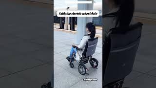 2024 Foldable, Lightweight and Portable Electric Wheelchair #wheelchair #electricwheelchair