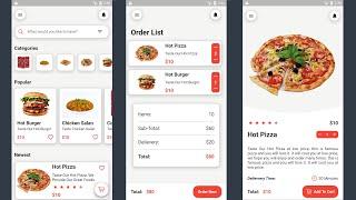 Food Delivery App UI Design In Flutter - Food Order App Design Flutter