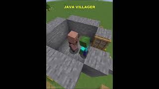 Bedrock Villager vs Java Villager