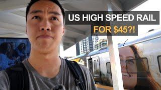 riding Brightline Florida (the US' NEWEST high speed train) on a budget