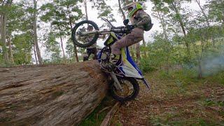 The huge log challenge: Tim Coleman versus his wife Ina Coleman!