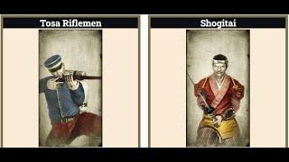 Total War: SHOGUN 2 - Fall of the Samurai 1vs1: Tosa Riflemen vs Shogitai