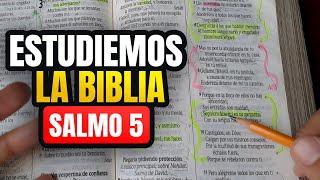 Cómo ESTUDIAR la BIBLIA correctamente, estudio bíblico Salmos 5