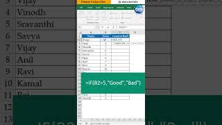 #ExcelShort 37 - How To Use The If Function